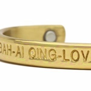 NEW Love Brass Magnetic Bracelet by Sergio Lub